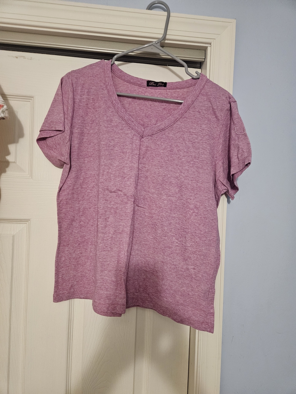 Everyday V-Neck Short Sleeve Tee - Dusty Pink